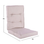 ΜΑΞΙΛΑΡΙ ΥΦΑΣΜΑΤΙΝΟ ΜΕ ΠΛΑΤΗ ΜΠΕΖ 100x46x7 εκ. HM5745.01