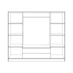 ΝΤΟΥΛΑΠΑ 4ΦΥΛΛΗ ΜΕ 2 ΣΥΡΤΑΡΙΑ AZALEA 200Χ56Χ180Υεκ. HM353.02 SONAMA