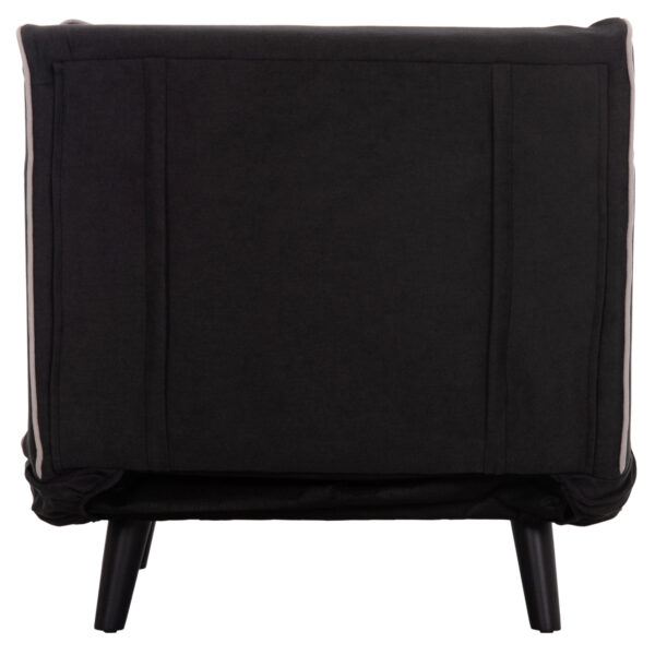 ΠΟΛΥΘΡΟΝΑ ΚΡΕΒΑΤΙ BRAXTON HM8425.03 ΜΑΥΡΟ ΥΦΑΣΜΑ 78x88x78Υεκ.