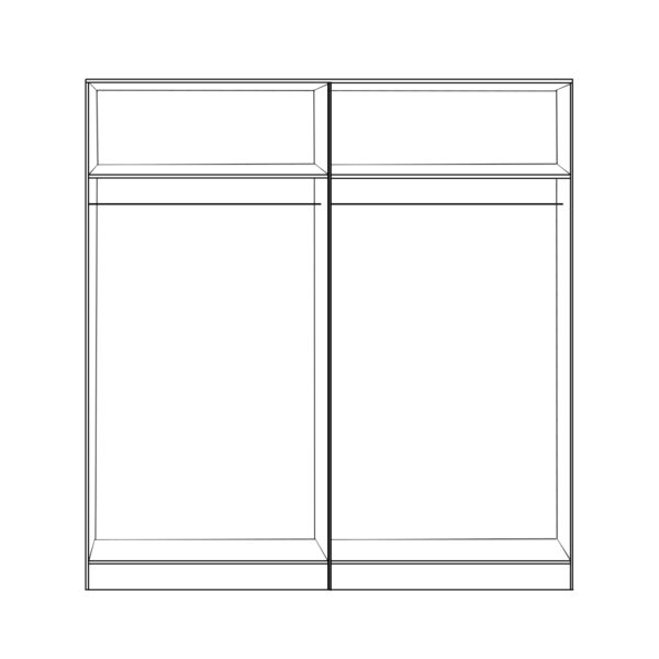 ΣΕΤ 2 ΤΜΧ ΝΤΟΥΛΑΠΑ 4ΦΥΛΛΗ SONAMA 160X42X181 HM11350.02
