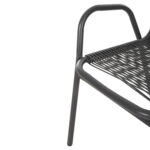 ΣΕΤ ΤΡΑΠΕΖΑΡΙΑΣ 5ΤΜΧ AVRIL HM21221 ΚΑΡΕΚΛΕΣ ΜΕΤΑΛΛΙΚΕΣ & ΤΡΑΠΕΖΙ 110x60 ΓΚΡΙ