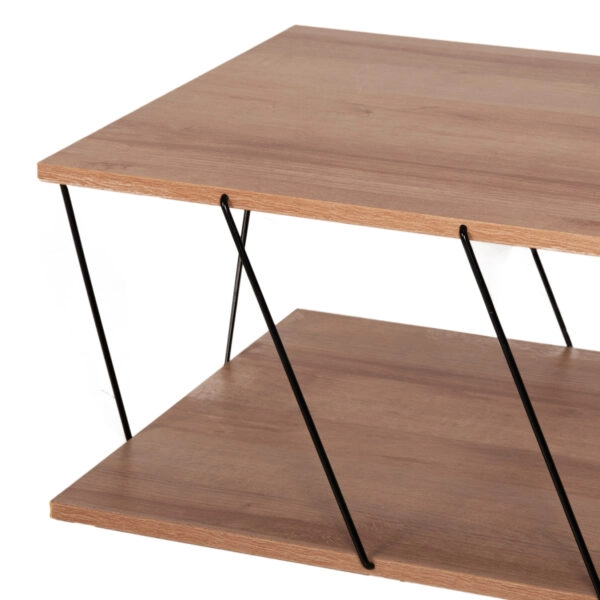 ΣΥΝΘΕΣΗ ΣΑΛΟΝΙΟΥ 2ΤΜΧ TARS HM11771.11 ΜΕΛΑΜΙΝΗ-ΜΕΤΑΛΛΟ ΦΥΣΙΚΟ OAK-ΜΑΥΡΟ