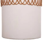 ΤΡΑΠΕΖΙ ΤΡΑΠΕΖΑΡΙΑΣ PRILEP HM18159.02 FIBER CEMENT ΛΕΥΚΟ & RATTAN--Φ60x76,5Υεκ