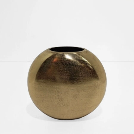 BALLON ΒΑΖΟ 28x27x8cm ΑΛΟΥΜΙΝΙΟ ΧΡΥΣΟ