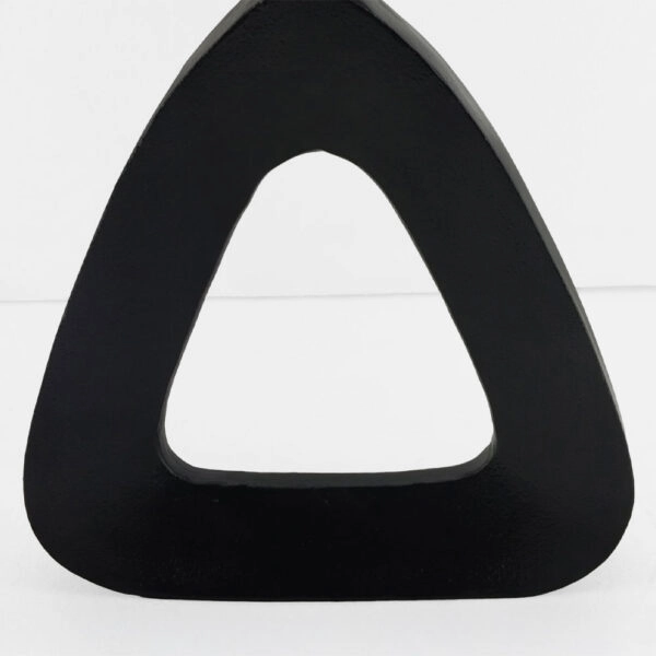 ABSTRACT TRIANGLE ΒΑΖΟ 27x5x32 ΑΛΟΥΜΙΝΙΟ ΜΑΥΡΟ