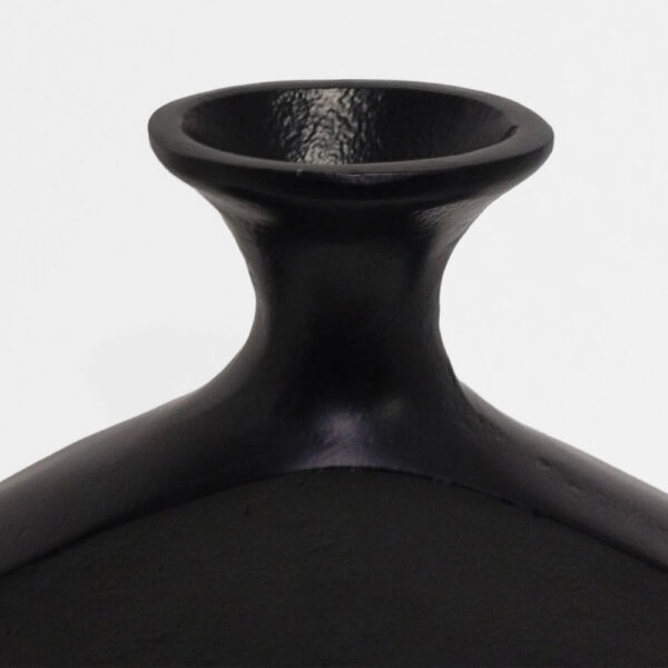 ABSTRACT CIRCLE ΒΑΖΟ 37x5x45 ΑΛΟΥΜΙΝΙΟ ΜΑΥΡΟ