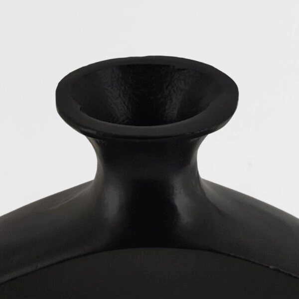 ABSTRACT CIRCLE ΒΑΖΟ 26x4x31 ΑΛΟΥΜΙΝΙΟ ΜΑΥΡΟ