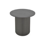 Βοηθητικό τραπέζι Dovel mdf-μέταλλο σε μαύρη απόχρωση Φ50x50εκ