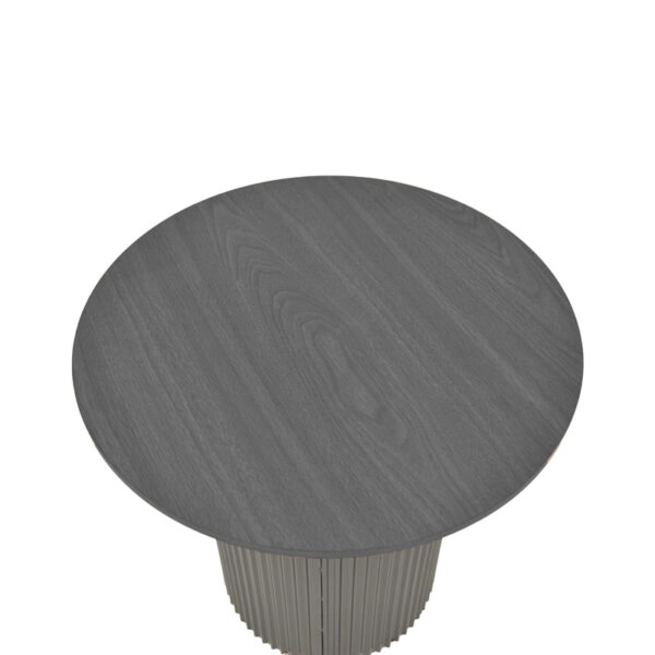 Βοηθητικό τραπέζι Dovel mdf-μέταλλο σε μαύρη απόχρωση Φ50x50εκ