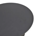 Τραπέζι σαλονιού Dovel  mdf-μεταλλο σε μαύρη απόχρωση Φ70x45εκ