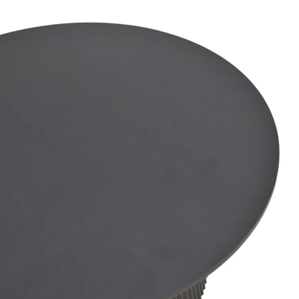 Τραπέζι σαλονιού Dovel  mdf-μεταλλο σε μαύρη απόχρωση Φ70x45εκ