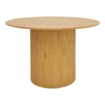 Τραπέζι Karulo mdf σε sonoma απόχρωση Φ120x76εκ