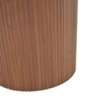 Τραπέζι Karulo mdf σε καρυδί απόχρωση Φ120x76εκ