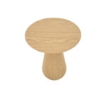 Τραπέζι σαλονιού Donda mdf-μέταλλο σε sonoma απόχρωση Φ60x46εκ