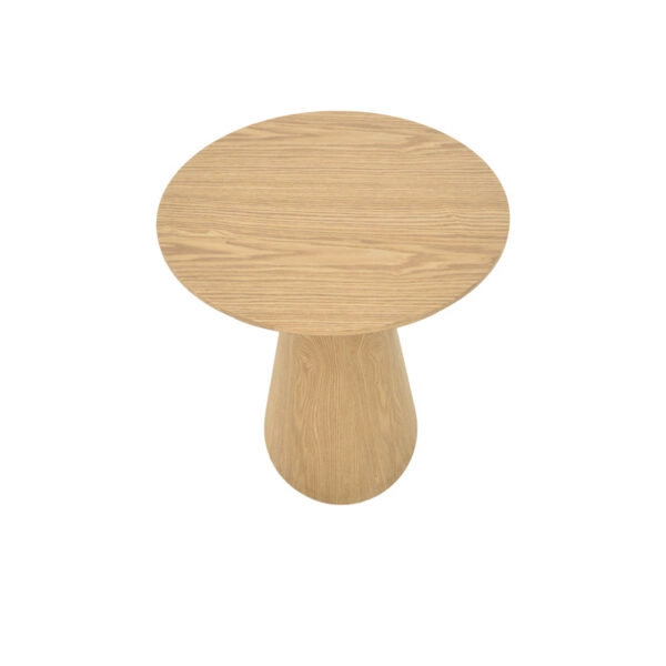 Τραπέζι σαλονιού Donda mdf-μέταλλο σε sonoma απόχρωση Φ60x46εκ