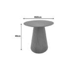 Τραπέζι σαλονιού Donda mdf-μέταλλο σε sonoma απόχρωση Φ60x46εκ