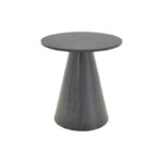 Βοηθητικό τραπέζι Donda  mdf-μέταλλο μαύρο Φ45x46εκ