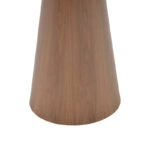 Βοηθητικό τραπέζι Donda mdf-μέταλλο καρυδί Φ45x46εκ