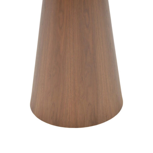 Βοηθητικό τραπέζι Donda mdf-μέταλλο καρυδί Φ45x46εκ