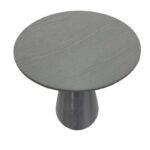 Tραπέζι Donda  mdf μαύρο Φ100x76εκ