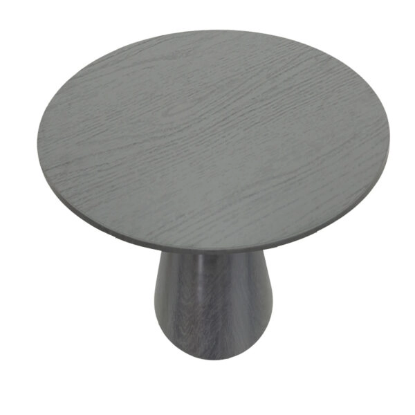 Tραπέζι Donda  mdf μαύρο Φ100x76εκ