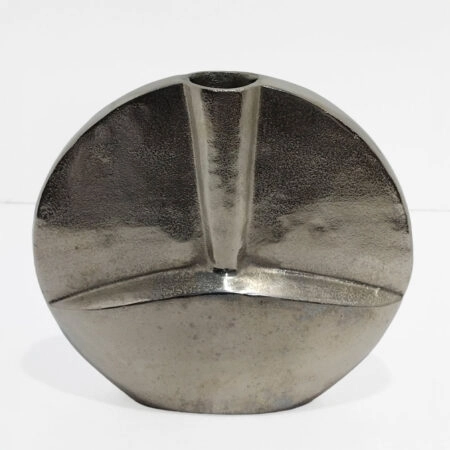 KALIA ΒΑΖΟ 35x10x35cm ΑΛΟΥΜΙΝΙΟ SILVER NICKEL