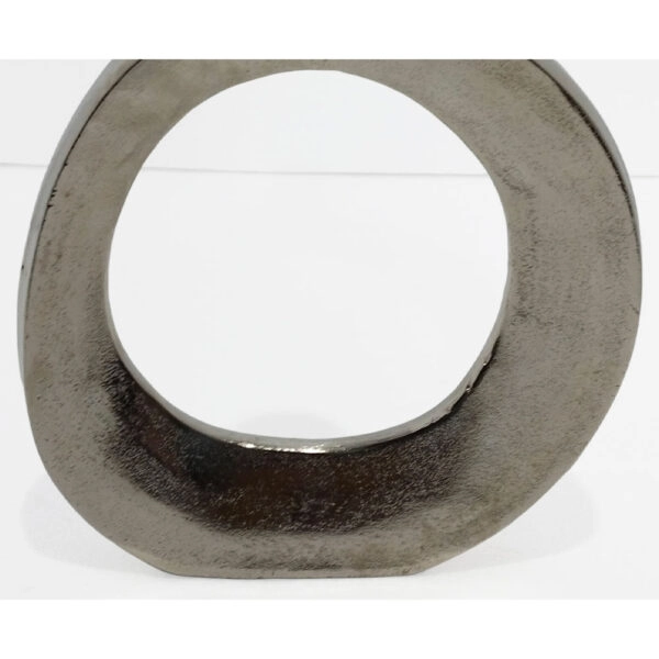 ABSTRACT CIRCLE ΒΑΖΟ 26x4x31 ΑΛΟΥΜΙΝΙΟ SILVER NICKEL