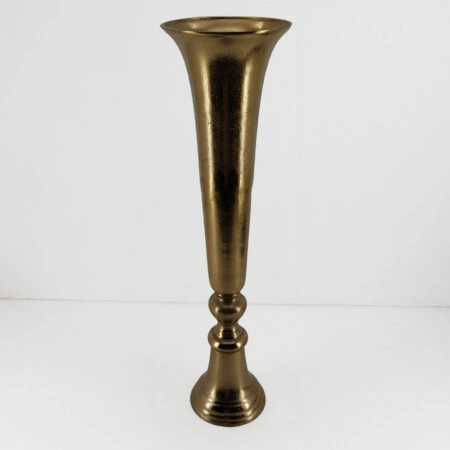 FLORES ΒΑΖΟ 20x20x71cm ΑΛΟΥΜΙΝΙΟ ΧΡΥΣΟ