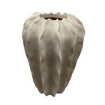 THORNY ΒΑΖΟ 24x24x37.5 POLYRESIN ΜΠΕΖ