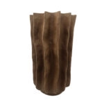 FOLDA ΒΑΖΟ 22x22x38 POLYRESIN ΚΑΦΕ ΣΚΟΥΡΟ