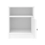 Κομοδίνο Foly με ένα ντουλάπι σε λευκή απόχρωση 40x40x50εκ