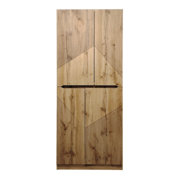 Παπουτσοθήκη-ντουλάπι Kebell  σε oak απόχρωση 71x41.5x180.4εκ