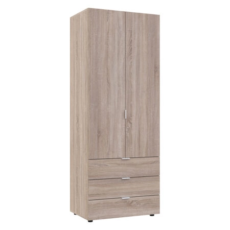 Ντουλάπα ρούχων Lila δίφυλλη sonoma 77.5x49.5x203.5εκ