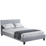 Κρεβάτι  AZALEA Capuccino PU 213x131x88cm (Στρώμα 120x200cm)