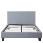 Κρεβάτι  AZALEA Capuccino PU 213x131x88cm (Στρώμα 120x200cm)