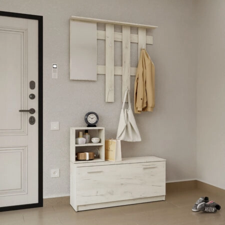 Σετ Εισόδου Reno-S Λευκό 100x32x200cm