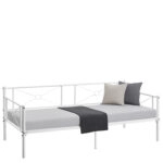 Καναπές Κρεβάτι ArteLibre CIMARRON Λευκό Μέταλλο Για Στρώμα 90x190cm