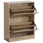 Παπουτσοθήκη ArteLibre BRANTLEY Δρυς Μοριοσανίδα 60x24x81cm