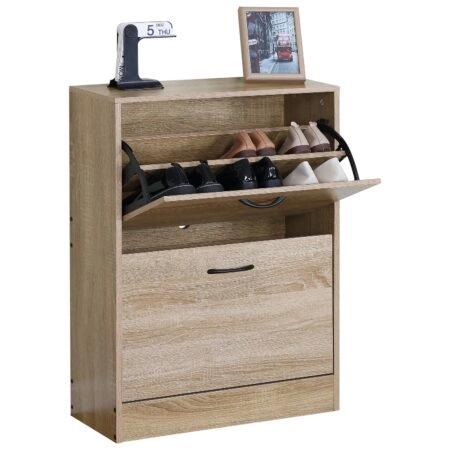 Παπουτσοθήκη ArteLibre BRANTLEY Δρυς Μοριοσανίδα 60x24x81cm