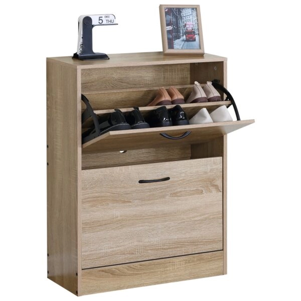 Παπουτσοθήκη ArteLibre BRANTLEY Δρυς Μοριοσανίδα 60x24x81cm