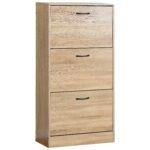 Παπουτσοθήκη ArteLibre BRANTLEY Δρυς Μοριοσανίδα 60x24x116cm