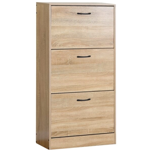 Παπουτσοθήκη ArteLibre BRANTLEY Δρυς Μοριοσανίδα 60x24x116cm