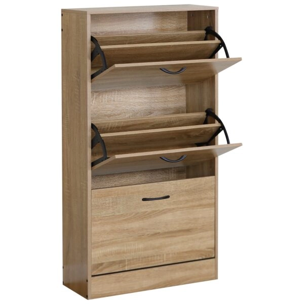 Παπουτσοθήκη ArteLibre BRANTLEY Δρυς Μοριοσανίδα 60x24x116cm