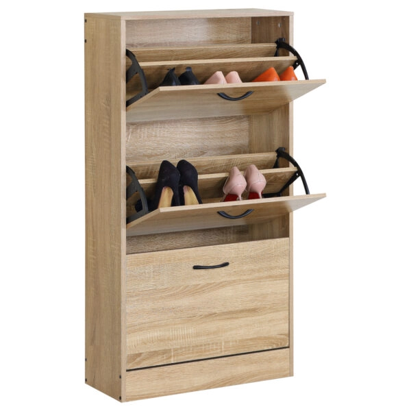 Παπουτσοθήκη ArteLibre BRANTLEY Δρυς Μοριοσανίδα 60x24x116cm