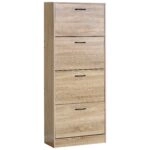 Παπουτσοθήκη ArteLibre BRANTLEY Δρυς Μοριοσανίδα 60x24x150cm