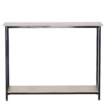 Κονσόλα ArteLibre QUENLEY Δρυς/Μαύρο Μοριοσανίδα/Μέταλλο 106x35x81cm