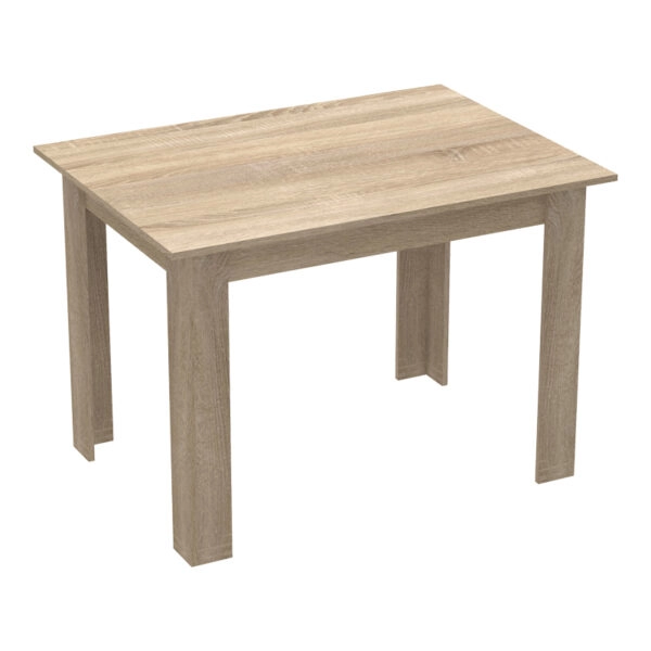 Τραπεζαρία Manka-Ezra  σετ 5τεμ σε sonoma-μαύρη απόχρωση 110x80x77εκ