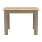 Τραπεζαρία Manka-Ezra  σετ 5τεμ σε sonoma-μαύρη απόχρωση 110x80x77εκ