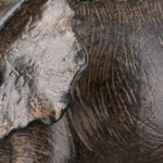 Figure Elephant Synthetic Resin Brown Ποικιλία 3 φορές 10X15X16Cm 10X15X16Cm