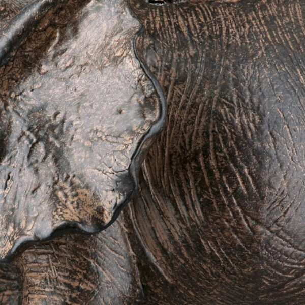 Figure Elephant Synthetic Resin Brown Ποικιλία 3 φορές 10X15X16Cm 10X15X16Cm